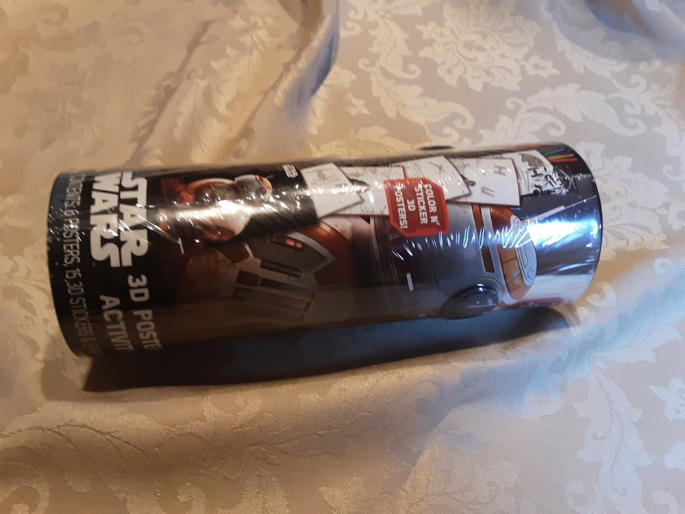 STAR WARS 3d puffy posters activity NEW, never opened