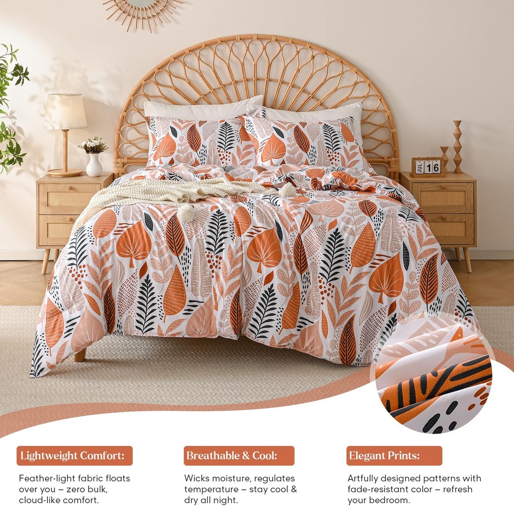 King Size Comforter Set, Cooling Lightweight Summer Bedding Comforter Sets, B...