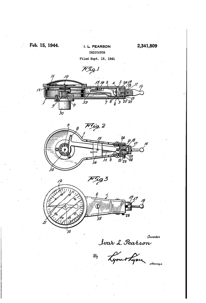 TESTED Dial Test Indicator PEARSON good working order MACHINIST