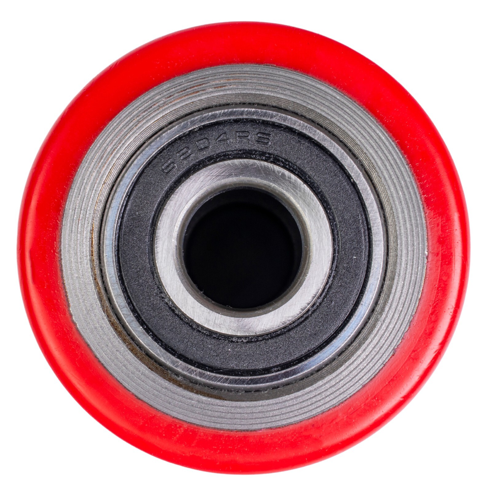 Pallet Jack/Truck Load Wheels Full Set with Axles and Rollers 3" x 3.75" Red