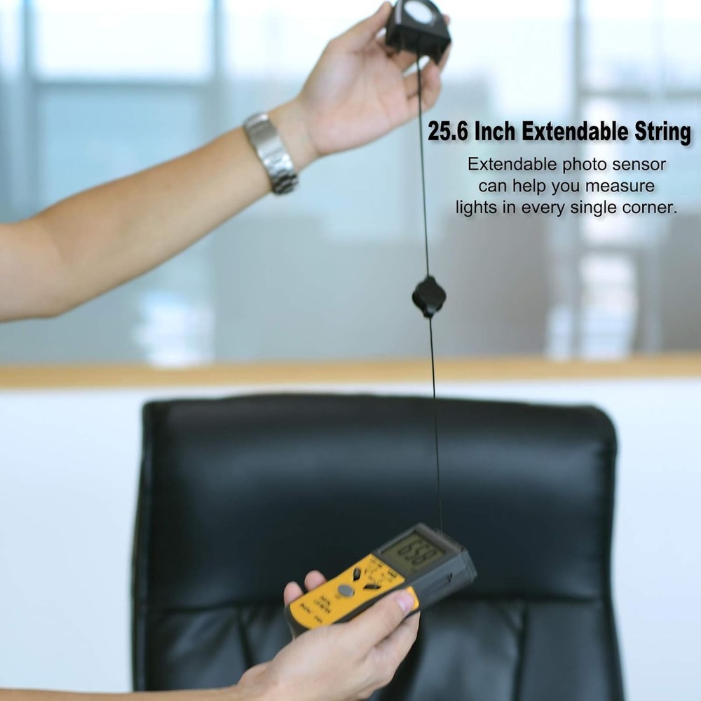 Compact Lumen Meter for Professional Use - Includes Protective Carrying Case