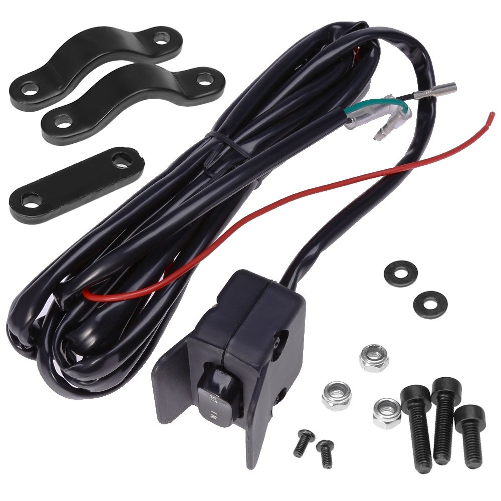 12V Winch Rocker Thumb Switch with Mounting Bracket for Various Brands