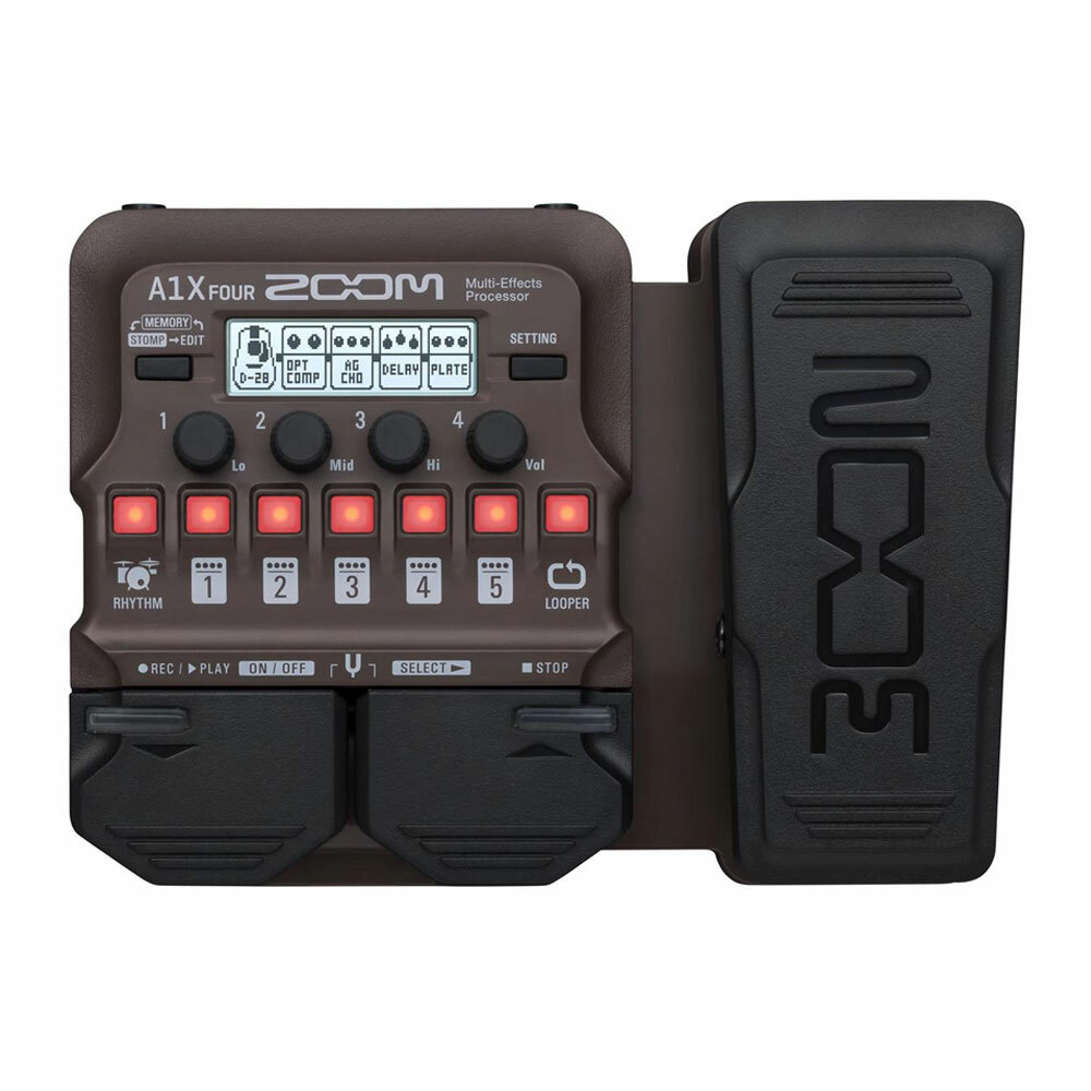 Zoom A1X FOUR Acoustic Instrument Multi-Effects Processor with Expression Pedal