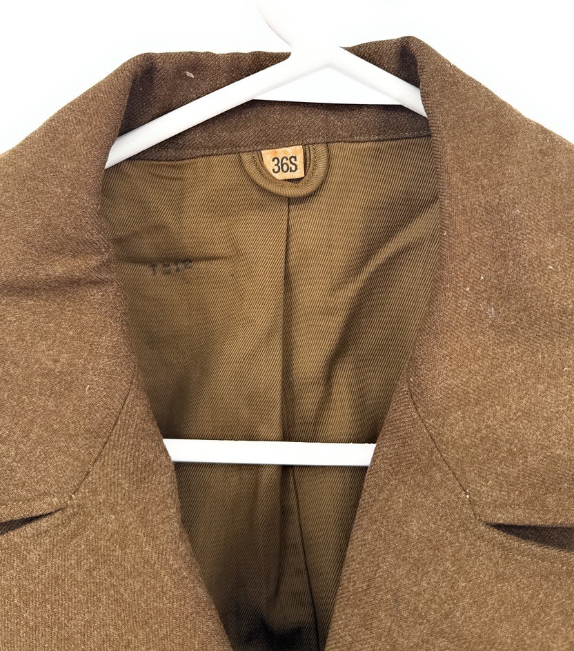 WWII Army Coat Jacket Brown