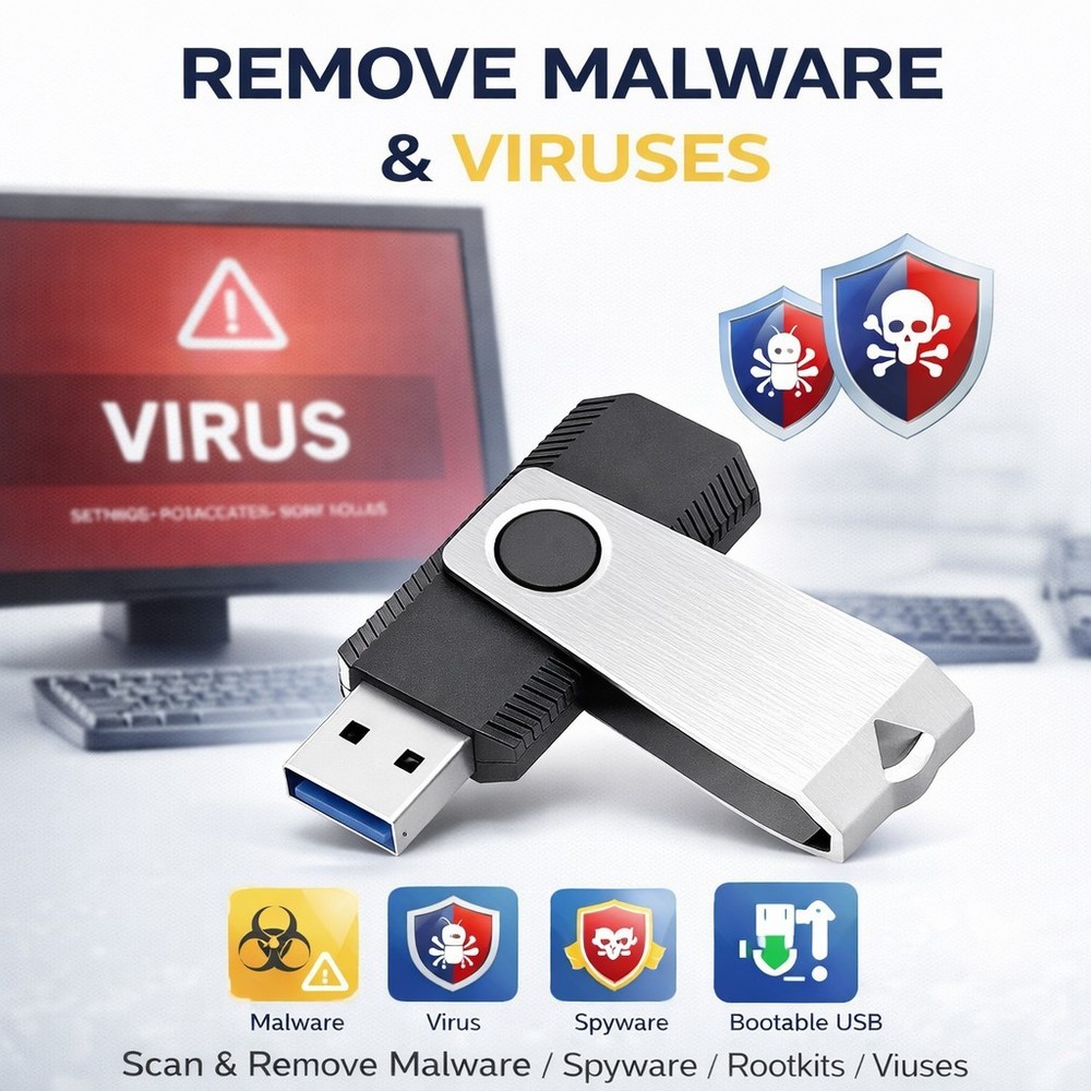 Ultimate Computer Repair Toolkit USB | Bootable Recovery & Diagnostics | 5 PACK