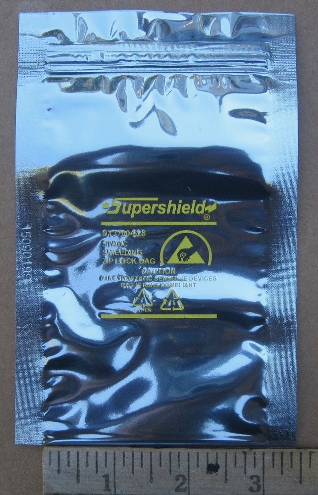 200 3x5" Zip-Top Dou Yee Static Shield Bags