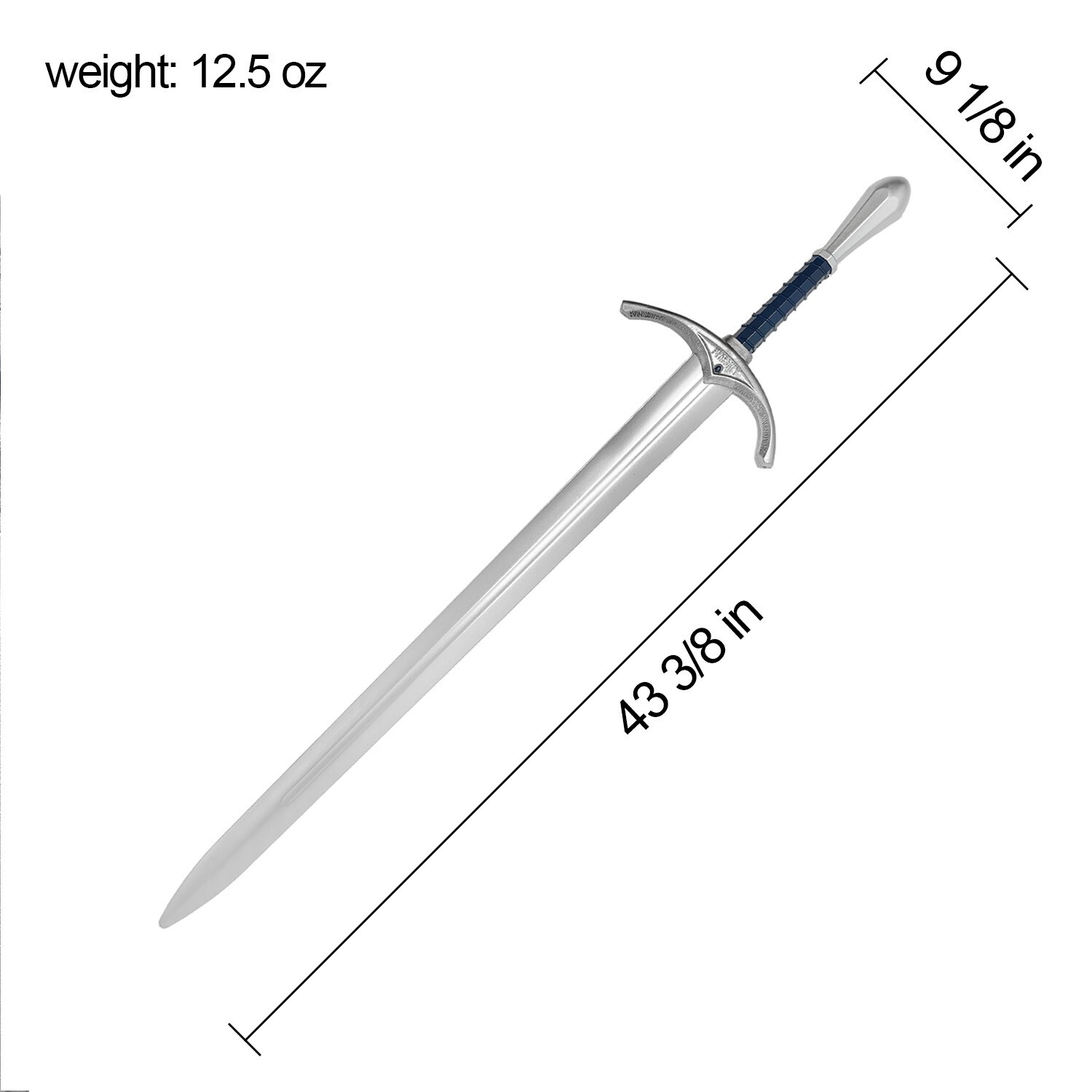 43 3/8" Glamdring Sword Of Gandalf The Hobbit Foam Sword
