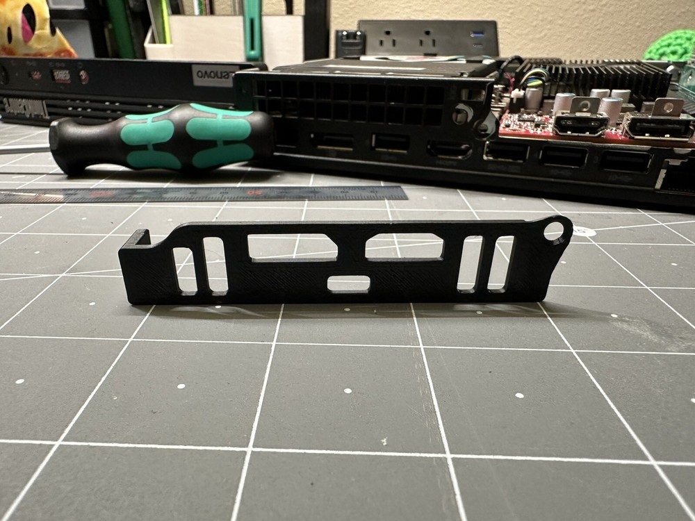 Lenovo M90q GPU Bracket IO Shield for AMD RX 6400 Low Profile