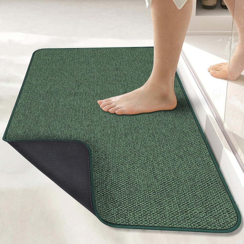 Bath Mat,Ultra Thin Bathroom Runner Rugs,Large Bath Mats for Bathroom,Quick D...