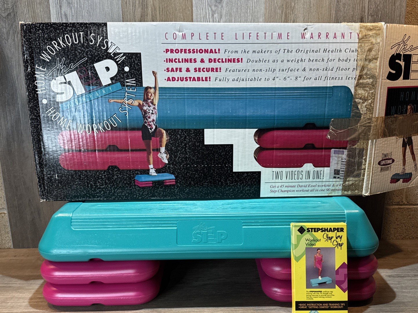 The Step Company Home Workout System Step Platform With 4 Risers 4” 6” 8”