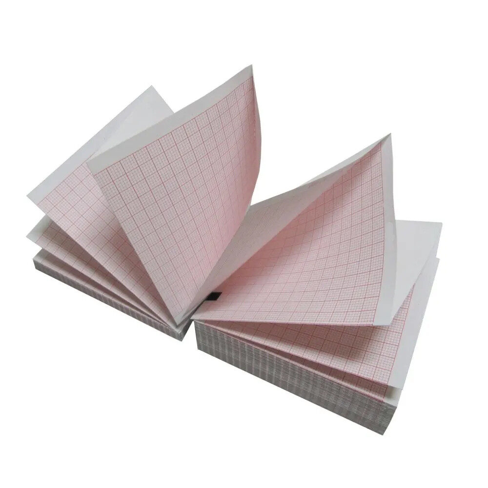 6-channel ECG Paper Z- fold paper 112*140 mm (4.41" x 5.51") for Biocare iE6，US