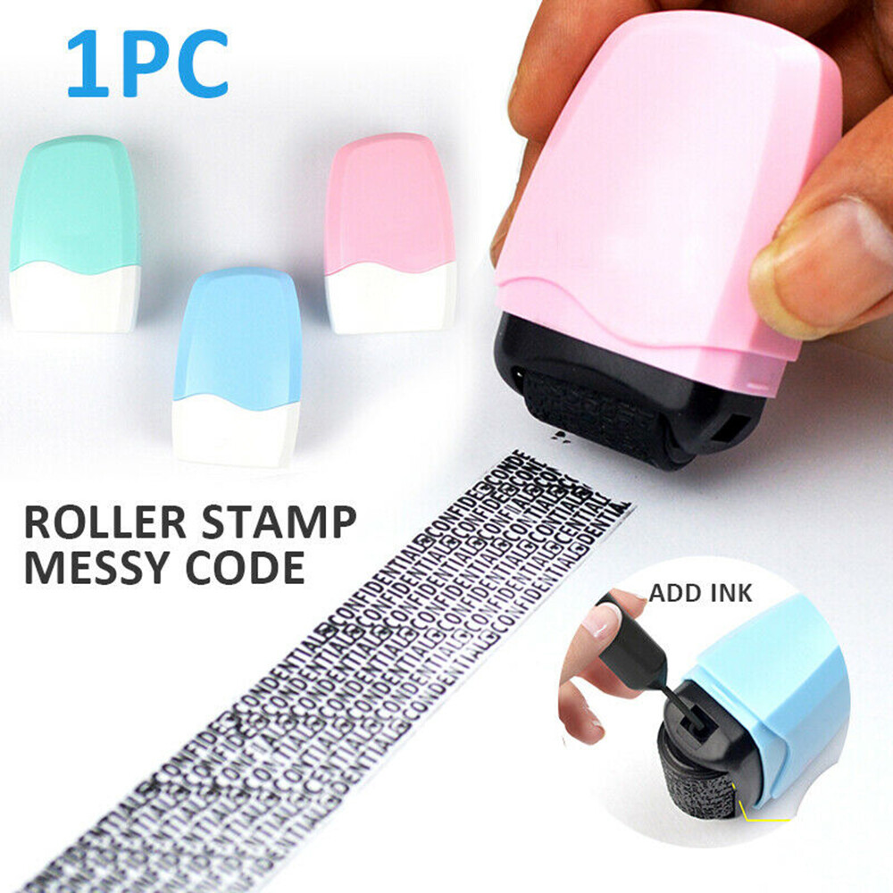 Identity Protection Privacy Roller Stamp Confidential Data Guard Your ID Tool