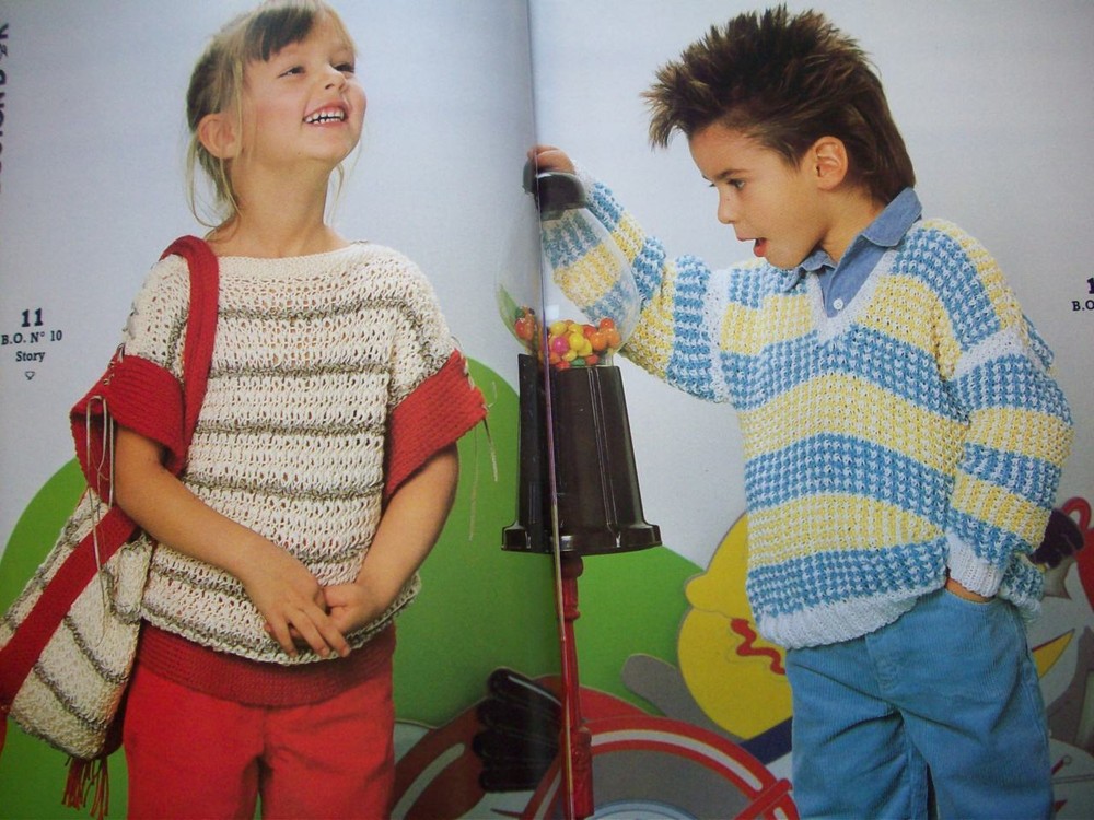 Bouton d'Or Knits patterns for kids sweaters carigans pullovers knitting