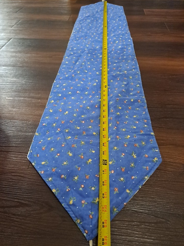 Fruit Pattern Reversible Table Runner With Tassels