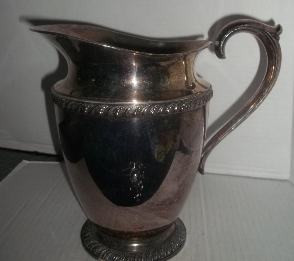 Wm Rogers Avon Silverplate Water Pitcher 8017 – Handle Detached - Vintage