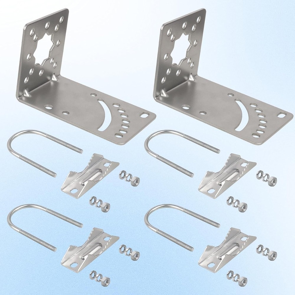 Heavy-Duty Antenna Mount Bracket Set – Adjustable & Weather Resistant, 2PCS