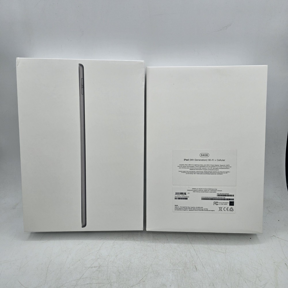 EMPTY BOX ONLY iPad 64GB 10.2” Silver 9th Generation Wifi Cellular Tablet Box