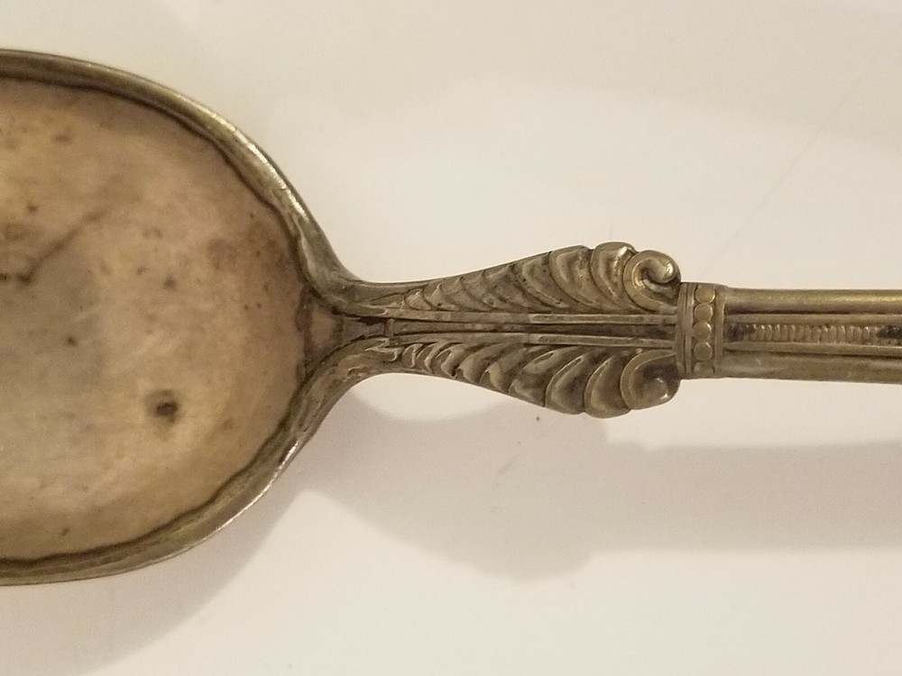 1880 Gorham Princess Louise Silverplate Mono Table Spoon