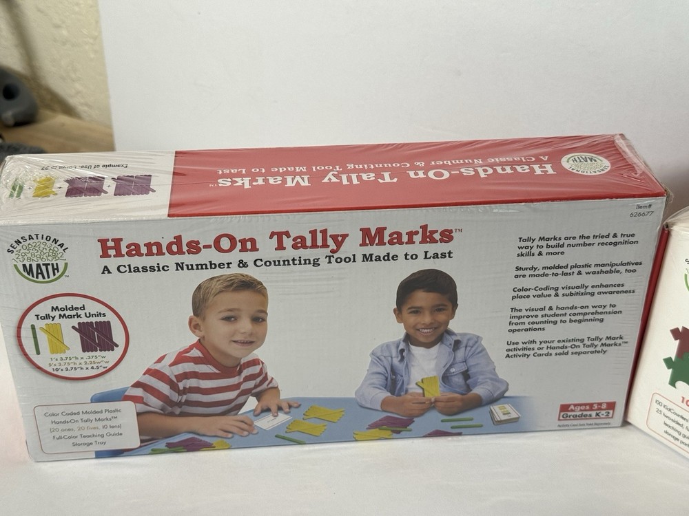 Sensational Math KidCounters & Hands On Tally Marks Lot Sealed