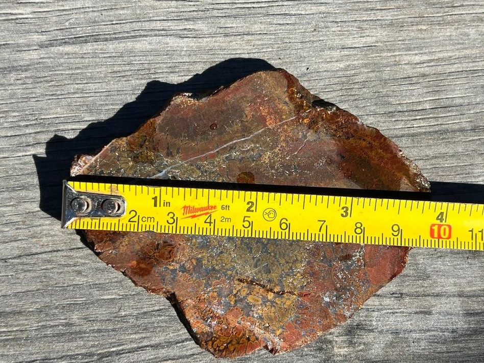 East Java Plume Agate - Indonesia 3.75"x3" High Grade Lapidary Rough Slab