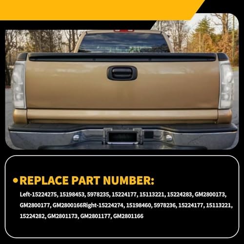 A Pair White Clear Tail Light Assembly Compatible with 1999-2002 Silverado