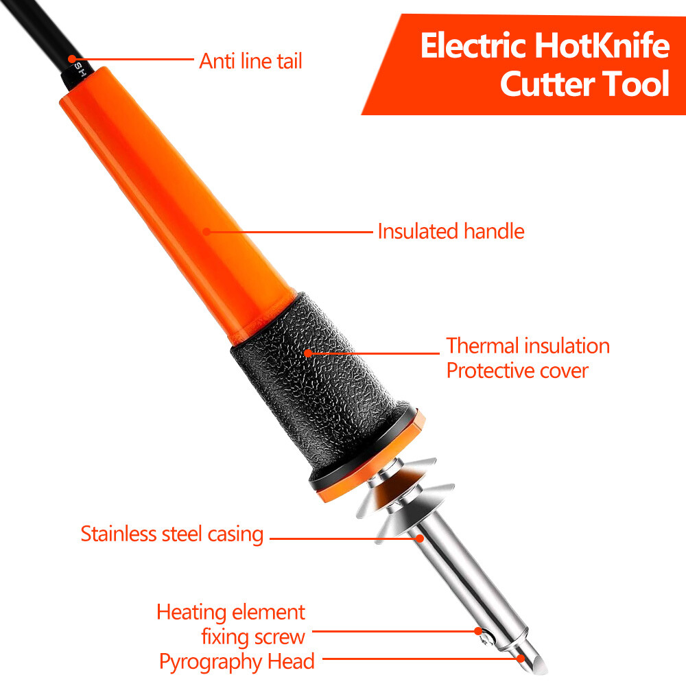 22 Pieces Electric Hot Knife Cutter Tool Kit Include Heat Cutter Multipurpose St