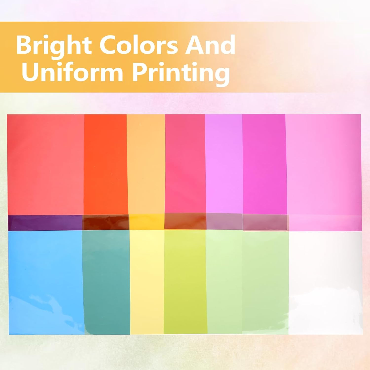 Colored Acetate Sheets - 160 Pack of 7.5x7.5 Inch Craft Transparency Paper