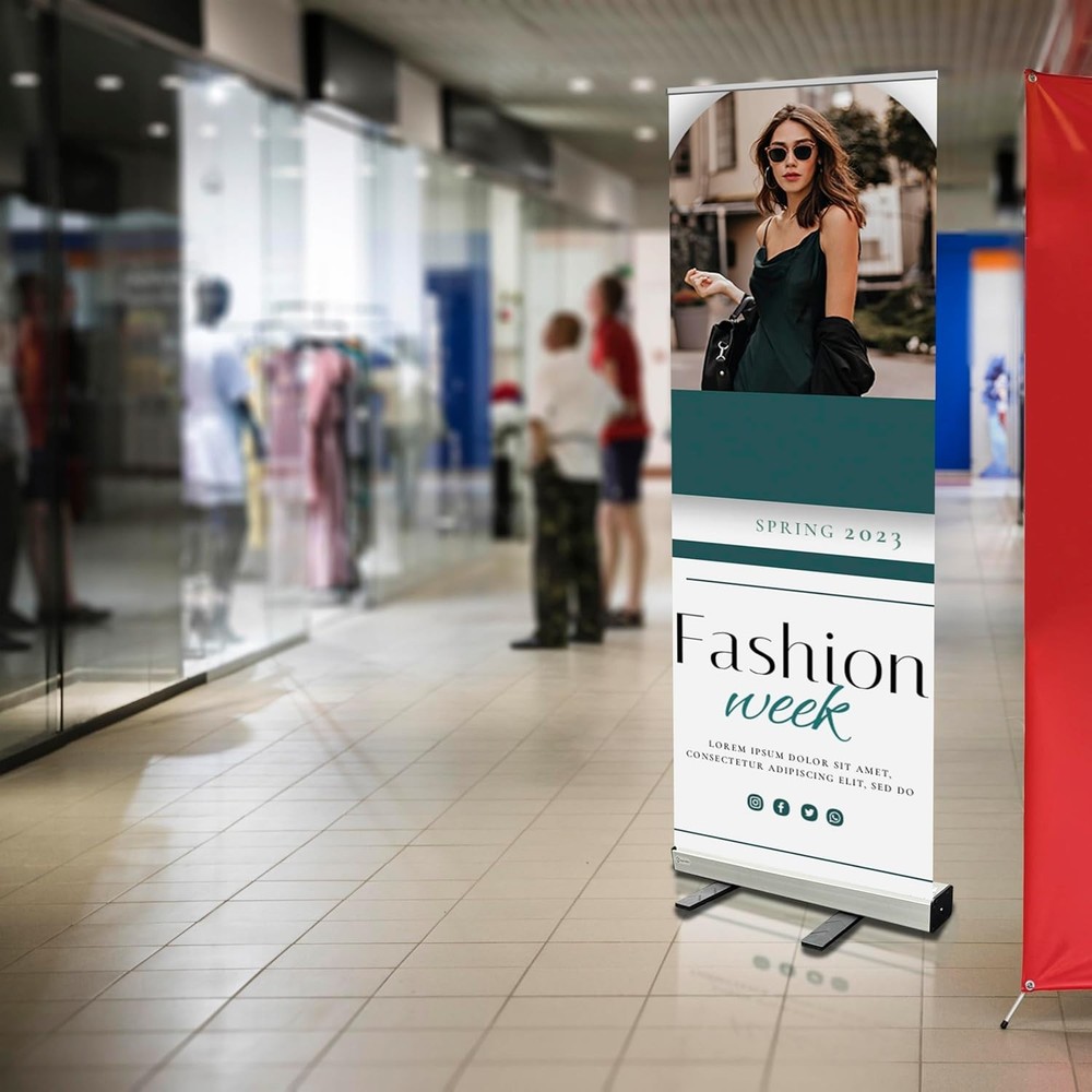 33x81" Custom Retractable Banner Stand Signs Pull up Roll up Personalized