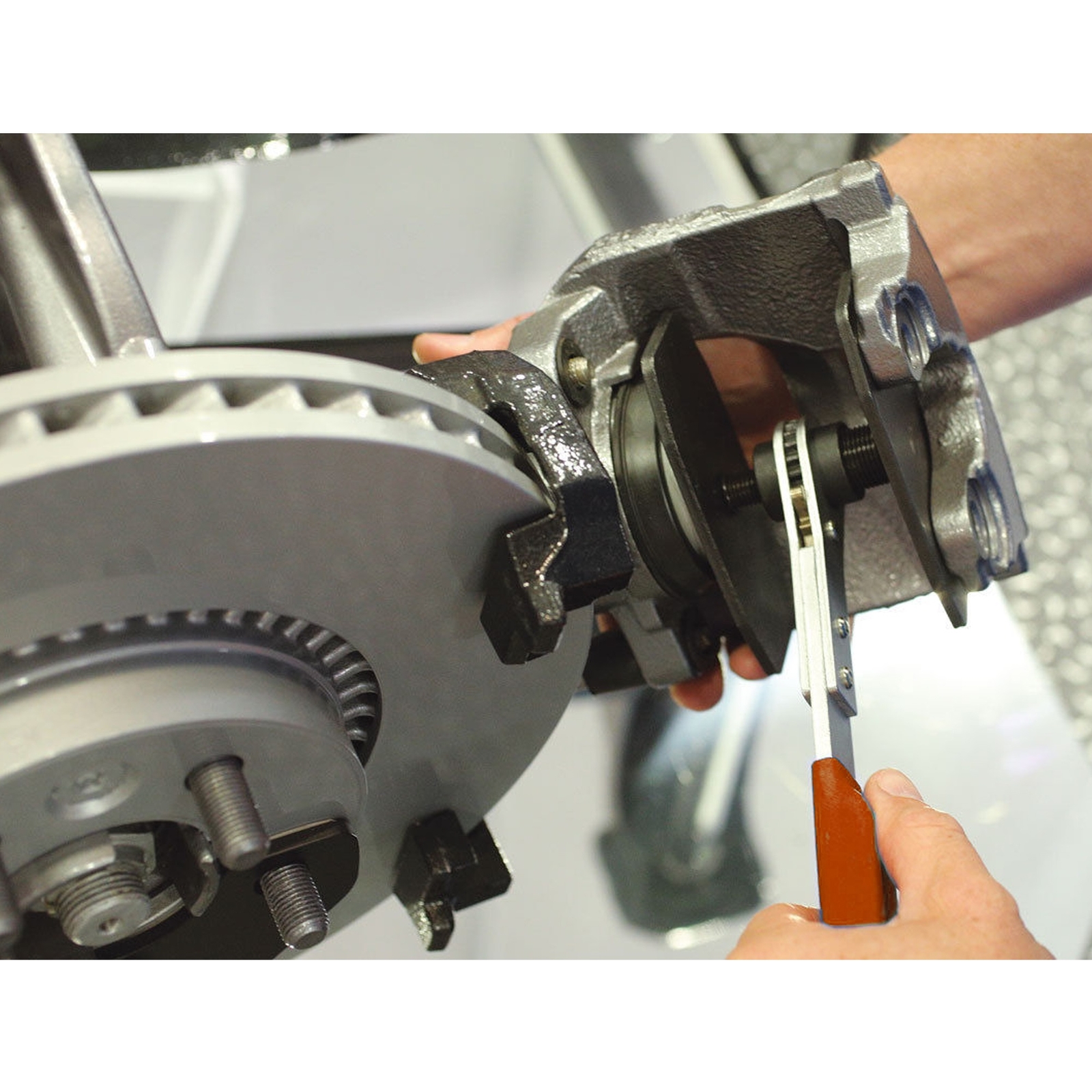 Car Ratchet Brake Piston Wrench Spreader Caliper Pad Install Tool Press Ratchet