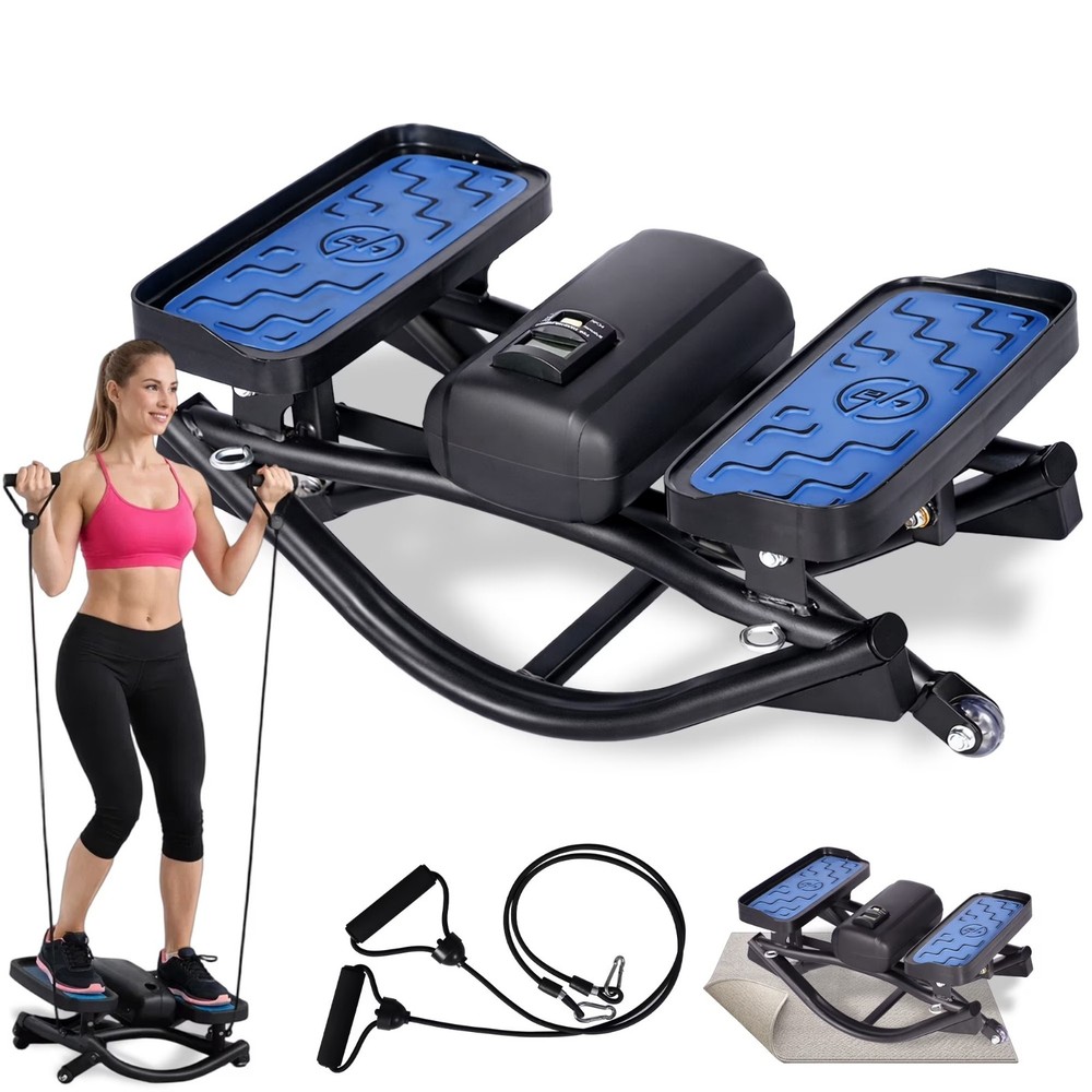 Steppers for Exercise, Rocking Stepper with Exercise Equipment for Home Workouts