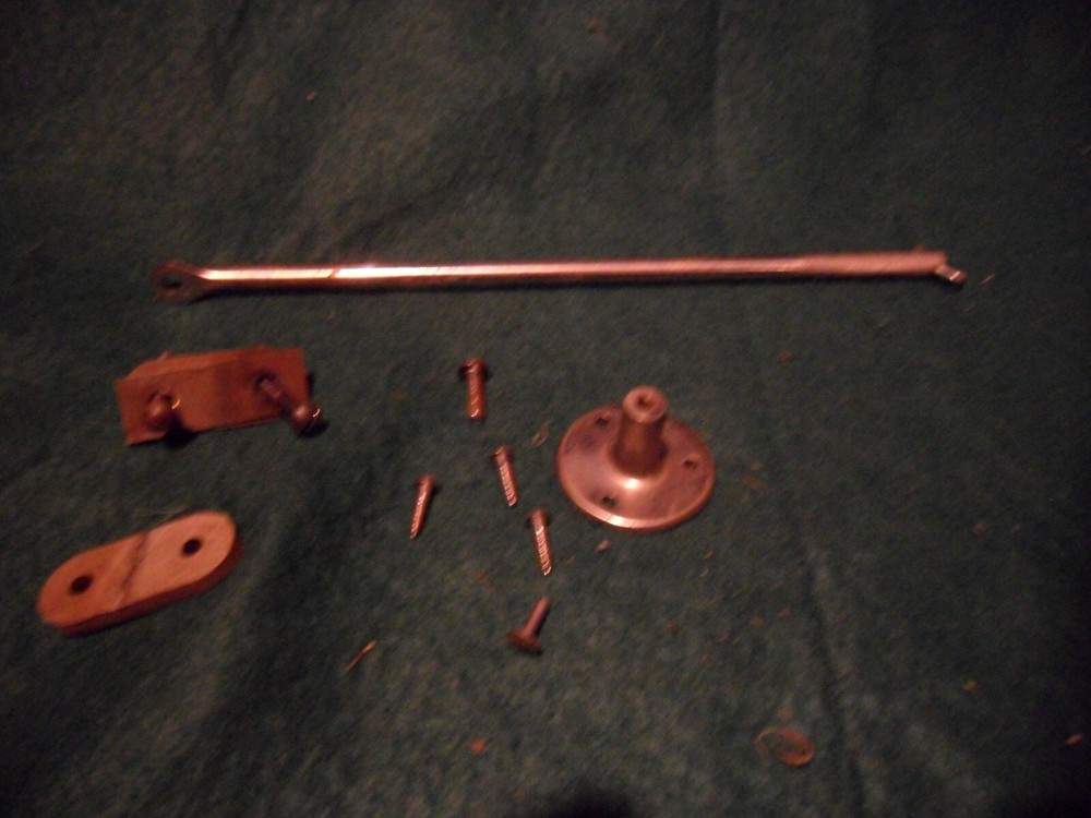 Antique Apolla Talking Machine lid support assembly