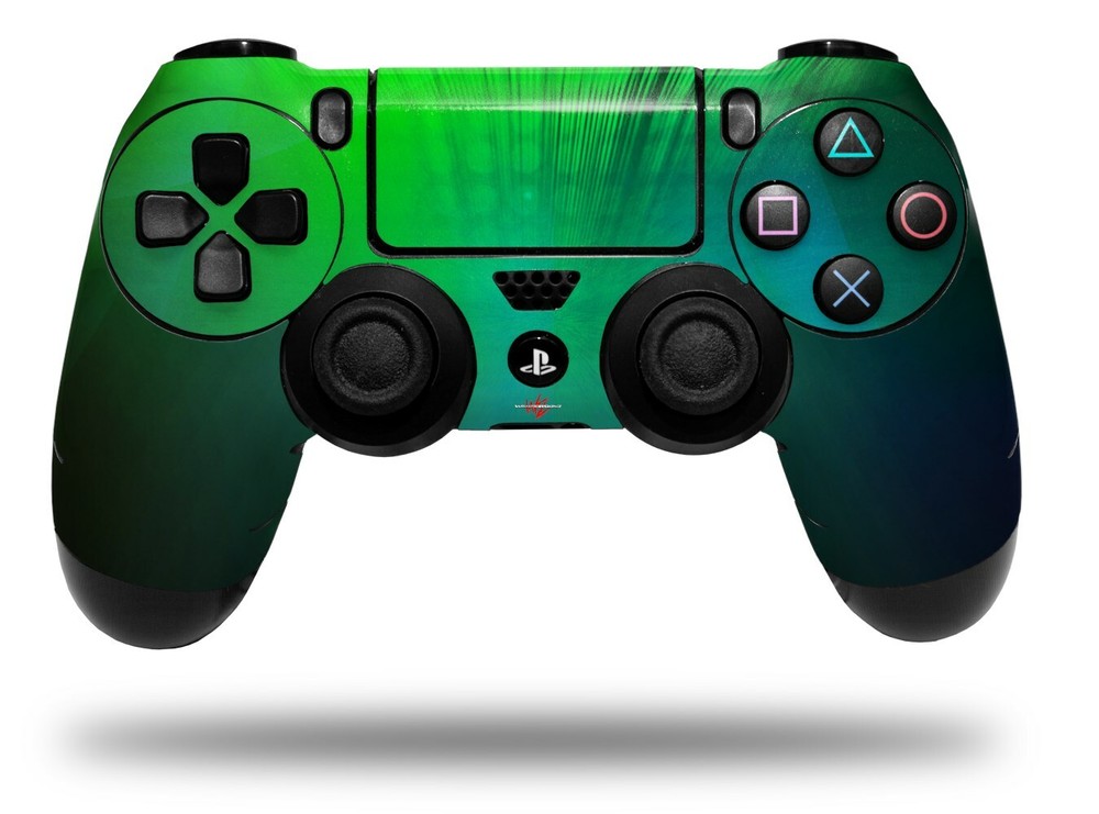 Skin for Sony PS4 Controller Bent Light Greenish
