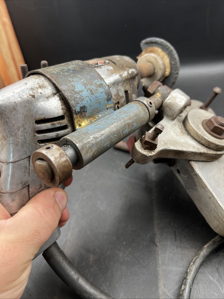 VM Vtg Thor Electric Drill Working Condition w Grinding Attachment