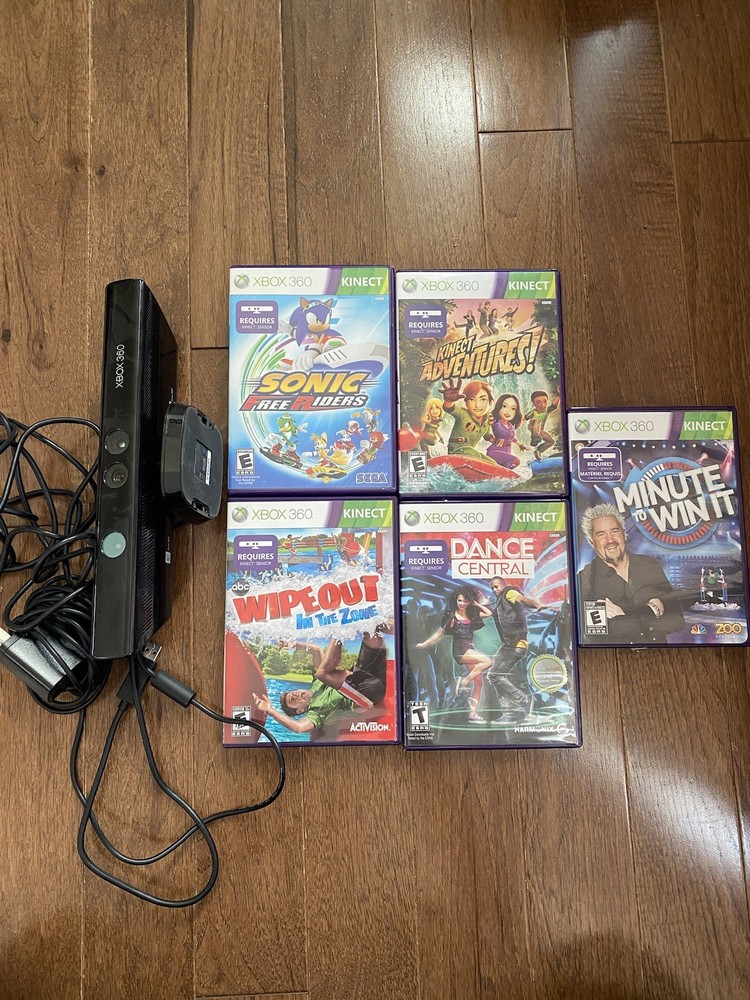 Xbox 360 Kinect Sensor with 5 Game Bundle
