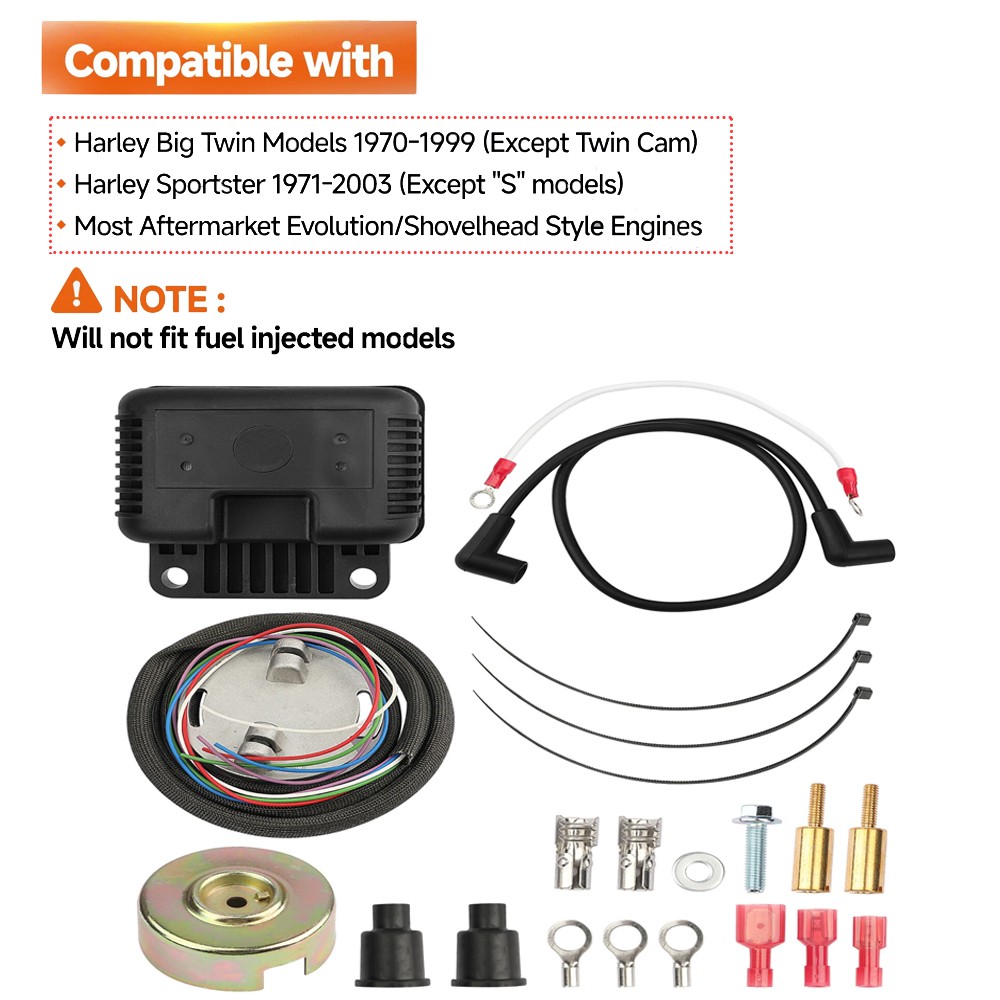 NEW 53-660 Ultima Single Fire Programmable Ignition Kit For Big Twin Evo 53-644