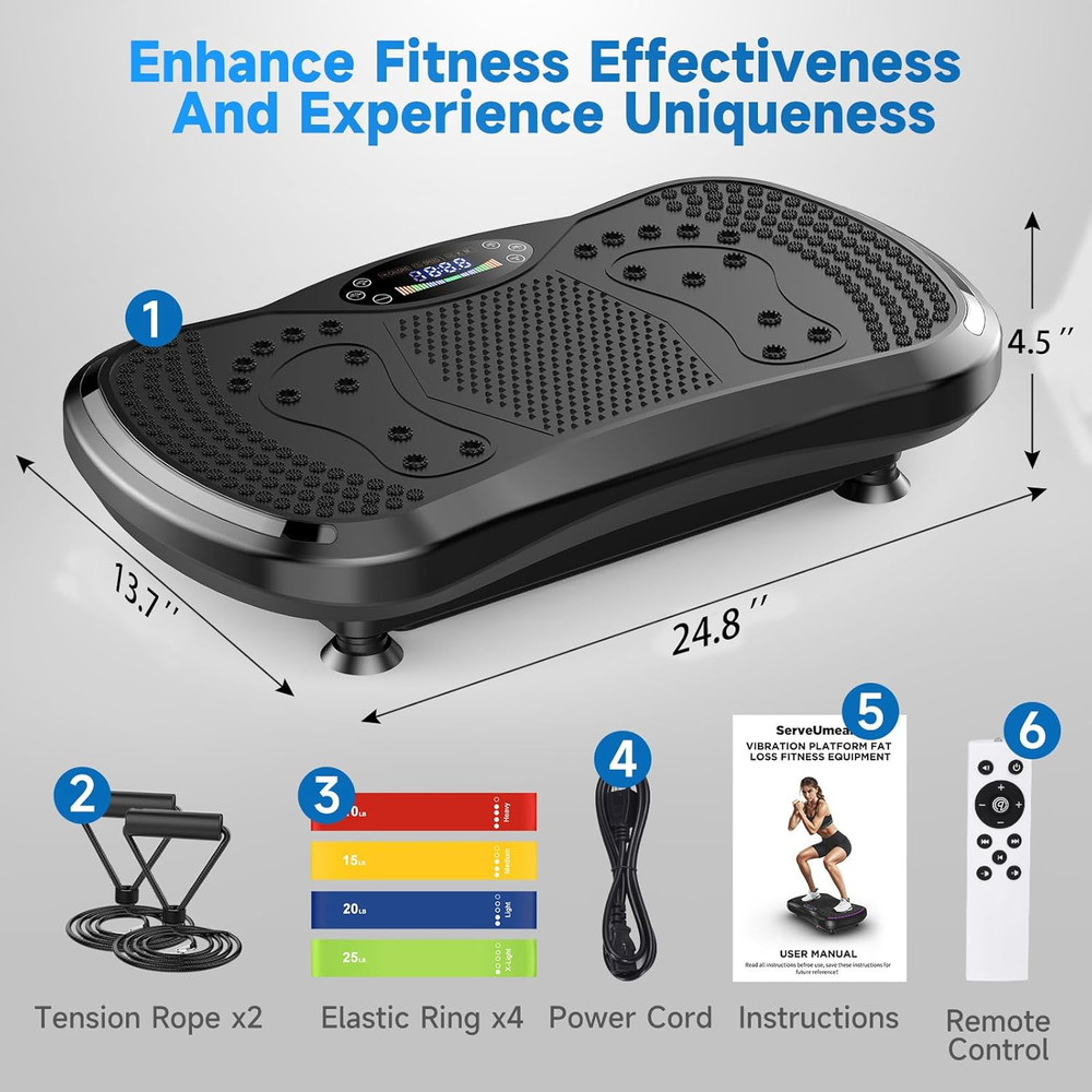 Vibration Plate Exercise Machine for Lymphatic Drainage, Vibration Machine for F