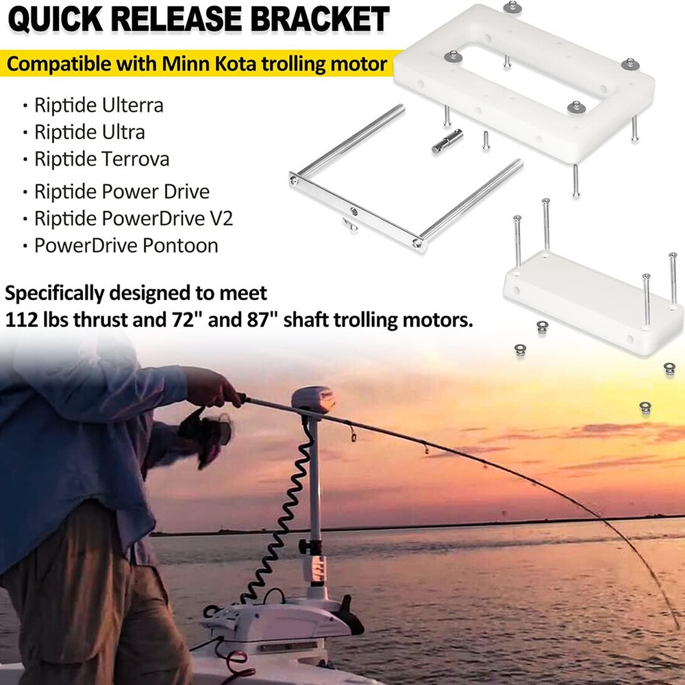 Minn Kota 1854054 RTA-54 Composite Trolling Motor Quick Release Bracket