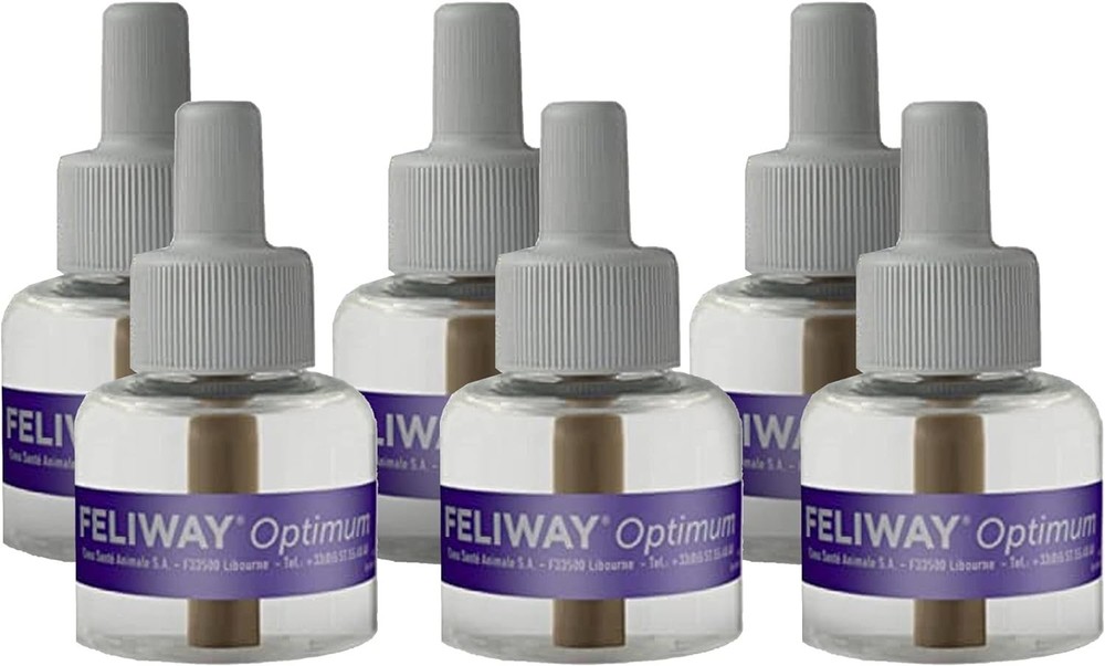 Optimum 6 x 30 Day Cat Calming Refills for Pheromone Diffuser, 6 x 48ml Value...