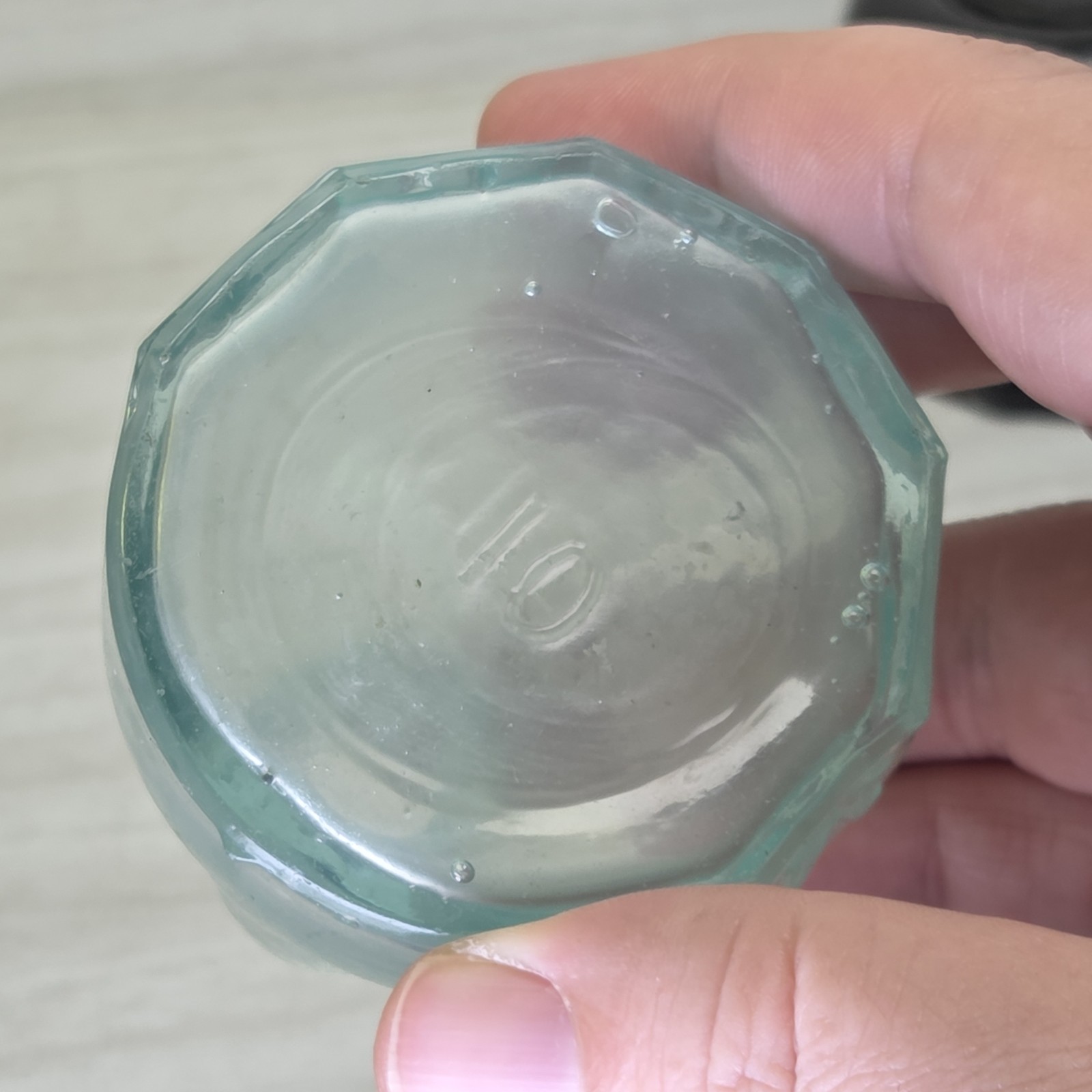 1800s J & I E M Turtle Dome Igloo Style Ink Bottle Inkwell