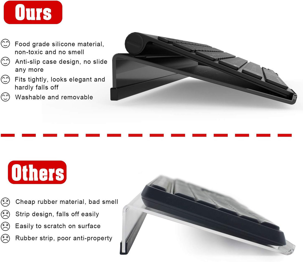 Mini Computer Keyboard Stand-11.8'' X 5.1''-Small Computer Keyboard Tray Acrylic