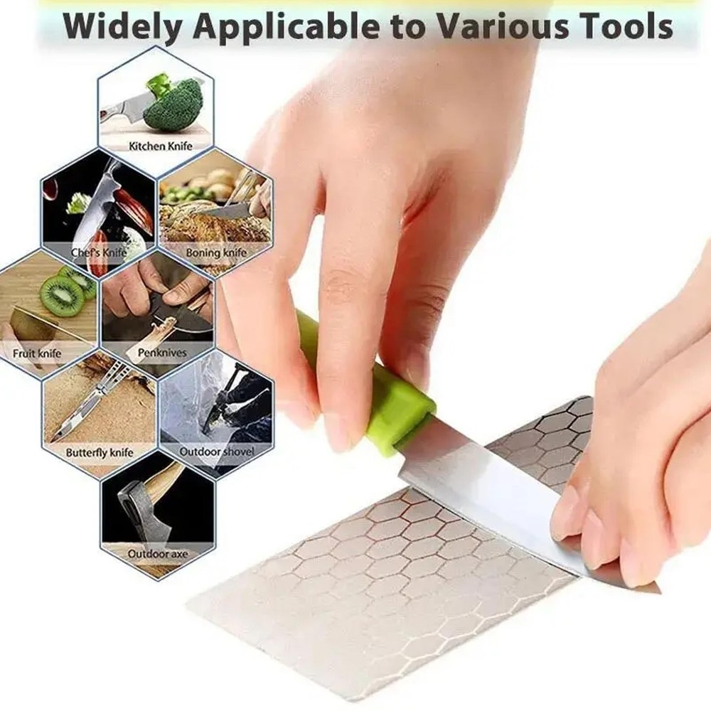 Diamond Sharpening Stone Set, Diamond Lapping Plate Coarse/Medium/Fine Grit S...