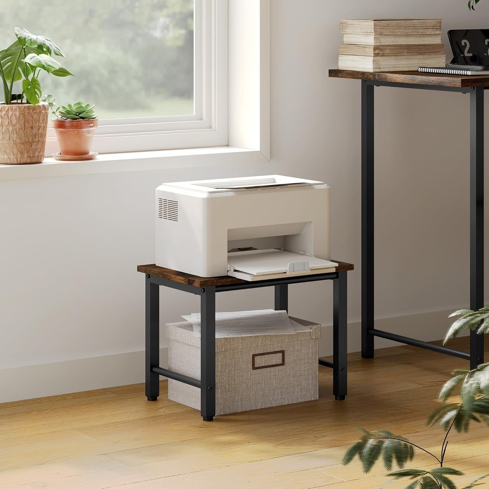 Printer Stand-Desktop Shelf Storage Organizer Printers,Small End Table Book
