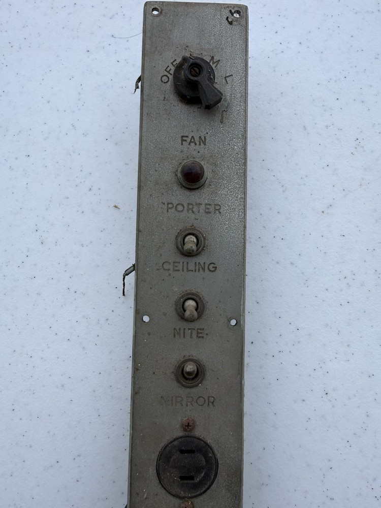 Antique Elevator Heat Control Panel Porter Call Button Ceiling Restoration