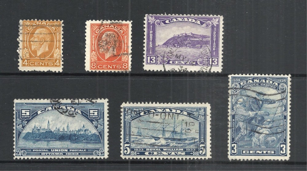 CANADA      1932 to 1934 USED ISSUES