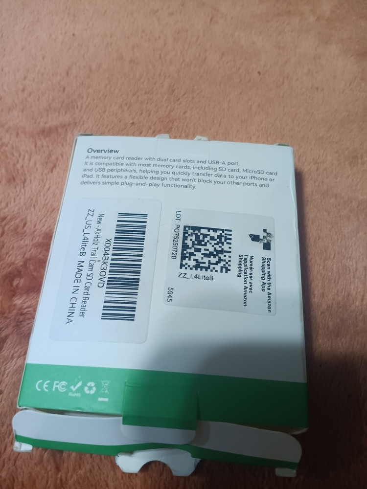 SD Card Reader for iPhone iPad, &USB-C Dual Connector, Support SD/MicroSD Cards