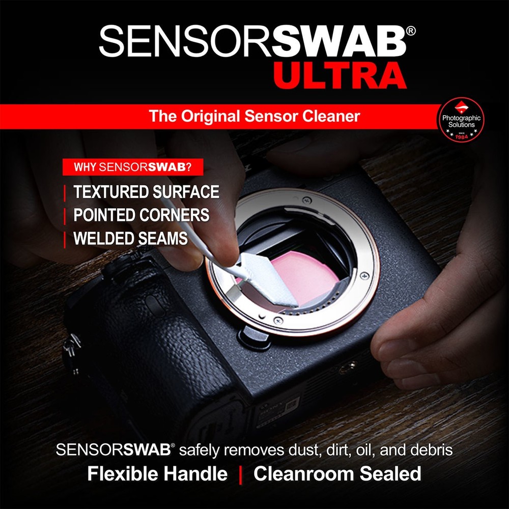 Photographic Solutions Type 4 33mm Sensor Swab Ultra for Medium Format Sensors,