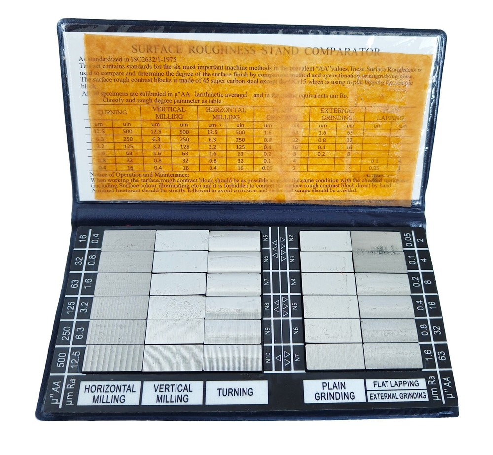 Surface Roughness Standards Set Roughness Comparison Specimens with 30PCS
