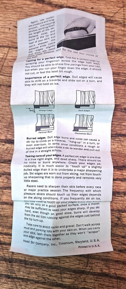 Head Touchup File Nicholson vintage