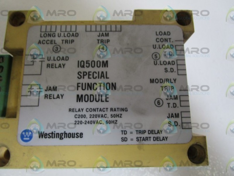 WESTINGHOUSE SPECIAL FUNCTION MODULE IQ500M UNMP