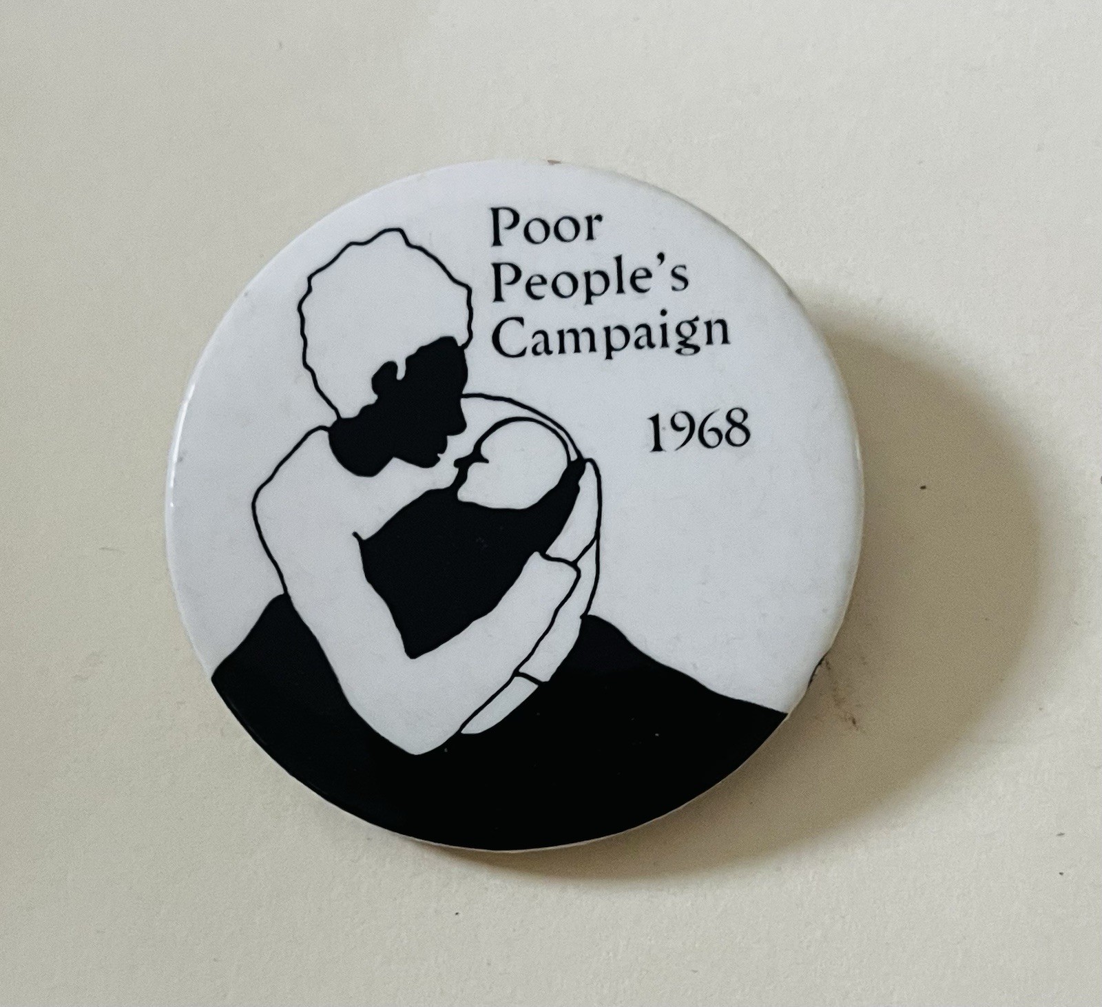 3 1960s Civil Rights Buttons: SNCC, Black Panthers & Poor People’s Campaign